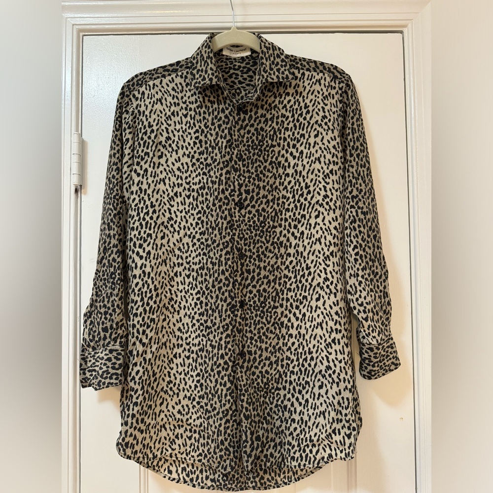 Silk Saint Laurent Blouse F34 (size 2)